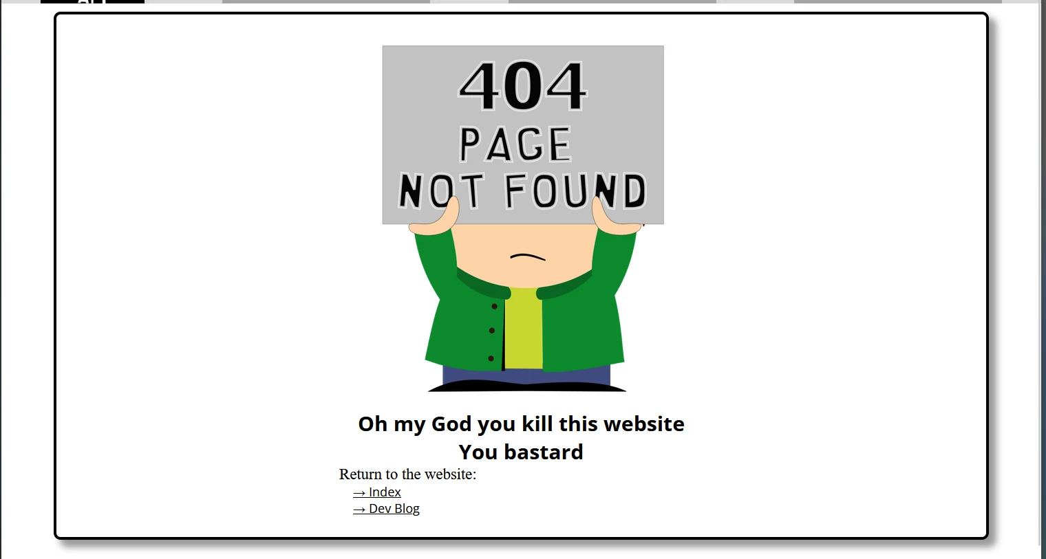 404 Page